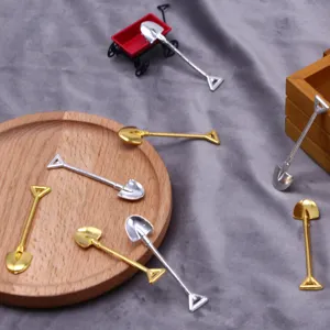 Miniatuur metaal schep lepel legering DIY sieraden accessoires rc crawler auto decoratie.