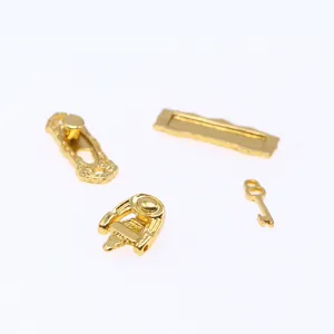 Dollhouse miniature metal door lock mailbox key doll house furniture accessory detail view