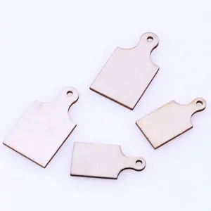Miniature wooden cutting board dollhouse kitchen DIY mini craft wooden props 4pcs set