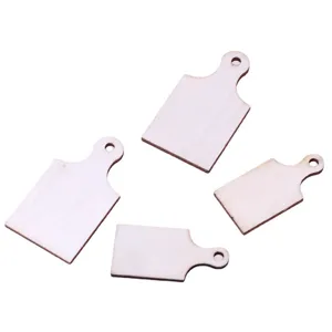 Miniature wooden cutting board dollhouse DIY handmade wood piece kitchen scene props tool