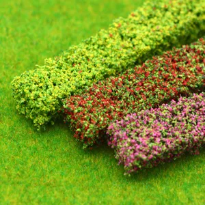 Tira de arbusto de simulación en miniatura para jardín de hadas micro paisaje.