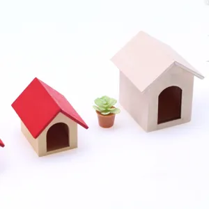 Miniatura casa de muñecas de madera caseta modelo BJD escena mueble bricolaje decoración detalle