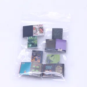 Miniature dollhouse books set, tiny magazine models for BJD OB11 doll scene decor and DIY display use.