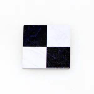 Mini piastrelle per pavmento di casa delle bambole a scacchi bianco nero foto accessorio