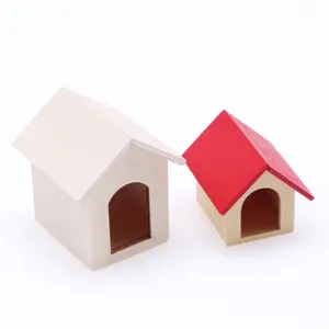 Modelo de mueble en miniatura de casa de muñecas de madera para manualidades y decoración creativa.