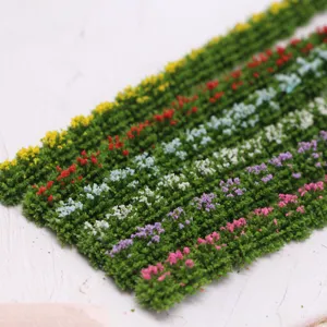 Miniatuur Simulatie Struik Strip Plant Ornament voor Poppenhuis Plastic Microlandschap Desktop Tuin Decoratie Model Ambacht