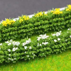 Miniatuur poppenhuis simulatie struik strip plant ornament voor zandbak scene decoratie