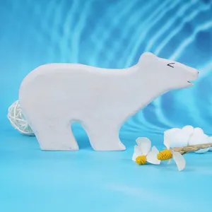 Figuras de oso de madera juguete animal lindo decoracion escritorio regalo de cumpleaños