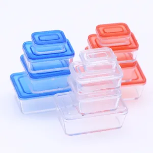 Miniature plastic lunch box dollhouse food storage container micro scene detail shot