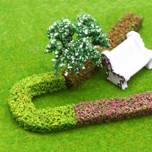 Modelo de seto de árbol de jardín de casa de muñecas en miniatura, decoración de micropaisaje.