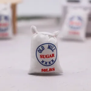 Detailansicht von Miniatur Puppenhaus Lebensmittel Sack Requisite, Mini Kuche Dekor Modell.