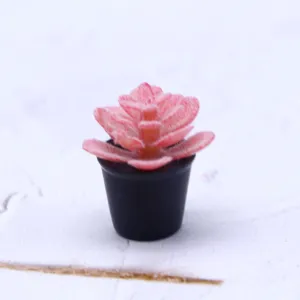 Miniature maison de poupée succulente plante en pot artificiel micro paysage bonsaï