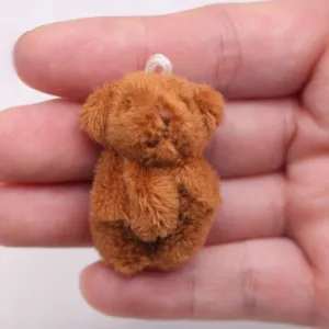 Miniature maison de poupee peluche ours decoration accessoire pour petite scene deco.