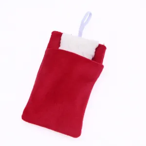 Poupée maison miniature oreiller en peluche sac de couchage rouge blanc jouet décor accessoire