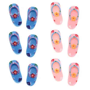 Dollhouse Miniature Resin Flip Flops Beach Sandal Accessories Micro Landscape Toy