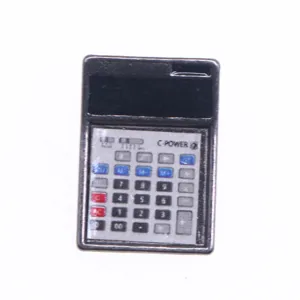 Modello di calcolatrice in miniatura per casa bambole BJD accessorio giocattolo dettaglio.