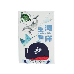 Leuke marine leven thema stickers memo pad pakket, 30 vellen doos voor DIY dagboek deco.