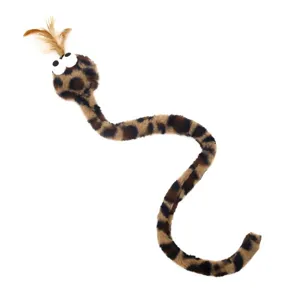 Juguete Gato Serpiente Estampado Leopardo Peluche Juguete Gatito Interactivo Con Catnip Y Papel Crujiente