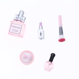 Miniatur Puppenhaus Make-up Set Parfum Lippenstift Pinsel Puppen Zubehör Dekoration