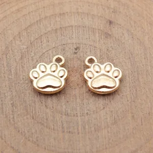 Vintage Zinklegierung Hundepfote Anhänger Für DIY Schmuckherstellung Zubehör Antik Gold Silber Bronze Tierkralle Charms Für Halskette Armband Bastelbedarf