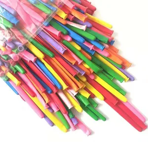 Colorful long magic balloons for party decorations, DIY modeling latex balloons, 100 pcs pack.