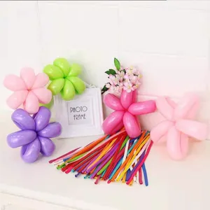 Thickened long magic balloons for party decoration and DIY balloon flower modeling crafts.