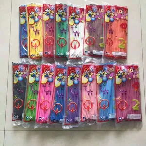 Long magic balloons for party decoration and kids DIY modeling, assorted colors bulk pack.