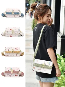 Sommer neue Damen Mode kleine quadratische Tasche vielseitige Schulter Umhängetasche.