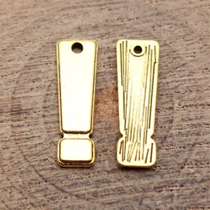Ausrufezeichen Anhänger Zinklegierung DIY Schmuckzubehör Antikgold Silber Legierung Charms Für Halskette Armband Handwerk