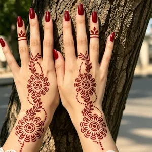 Stencil per tatuaggi all'henné PVC cavo modello di pittura a mano indiana temporaneo