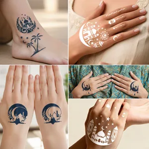 Hollow henna tattoo stickers Middle Eastern style DIY hand painting templates for body art