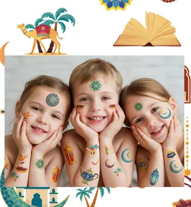 Kids waterproof temporary cartoon tattoo stickers for kids festival party body art transfer