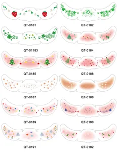 Christmas face temporary tattoo stickers waterproof freckle makeup festival party body art