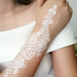 Waterproof Lace Temporary Tattoo Sticker For Women Wedding Bridal Body Art Henna Floral Design Fake Tattoo