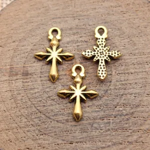 Retro Zinc Alloy Star Cross Charms Starburst Pendants For DIY Jewelry Making Findings Necklace Bracelet Accessories