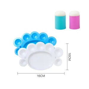 Mandala DIY painting tool set plastic palette finger sponge daubers 16x10cm craft art