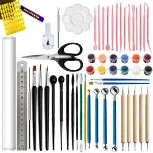 Clay sculpting tools 55-piece set polymer clay carving kit for DIY craft supplies