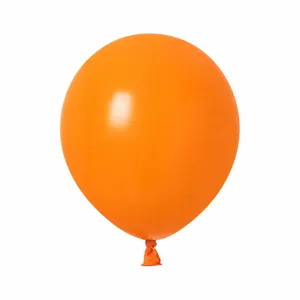 5 inch orange latex balloon pack for wedding birthday party decoration and celebration setup.
