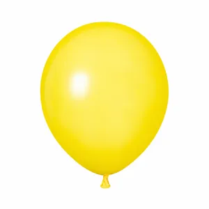 5 inch yellow latex balloon for wedding birthday party decoration, thick and durable design.