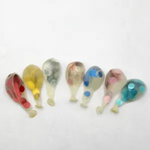 Globos Mágicos de Látex Transparente Con Bolas de Espuma Coloridas Globos de Decoración de Fiesta de Cumpleaños para Niños