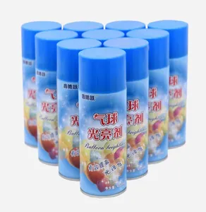 Balloon brightener spray 450ml for latex balloons, keeps brightness and reduces oxidation easily.