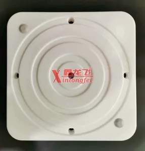 Base rotativa in plastica bianca per espositore ad arco di palloncini per feste.