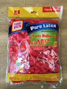 100pcs 10 inch red latex balloons for wedding birthday party decorations thick balloon pack