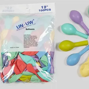 12-Zoll 100Stk Makaron Farbe Latex Ballons Party Dekoration bunt sortierte Packung