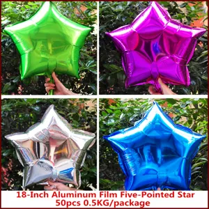 Star Aluminum Foil Balloons Pentagram Mylar Balloon Wedding Birthday Party Event Decoration Supplies