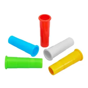 Bunte Kunststoff Atemtrainer Mundstück Set für Lungenvolumen Übung und lustiges Spielzeug.
