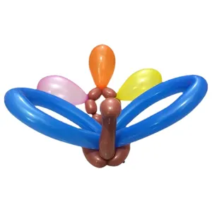 Bunte lange Zauberluftballons DIY Tier Truthahn Skulptur für Partydekoration und Marktstand.