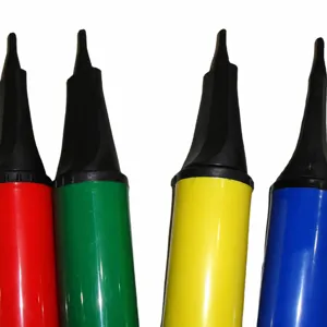 Portable manual balloon pump 28cm plastic hand air pump for party decoration and kids
