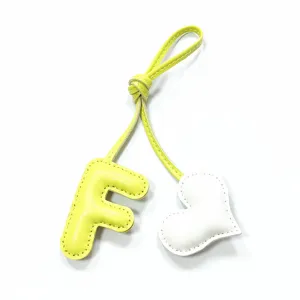 Handgemachte Leder Buchstabe F und Herz Tasche Anhänger stilvolle Geldbörse Autoschlüssel Zubehör.
