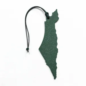 Groene lederen kaart tas bedel hanger sleutelhanger stijlvol accessoire dagelijks gebruik
